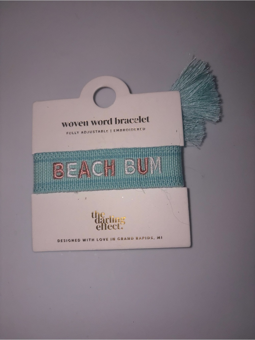 "Beach Bum" woven bracelet by The Darling Effect